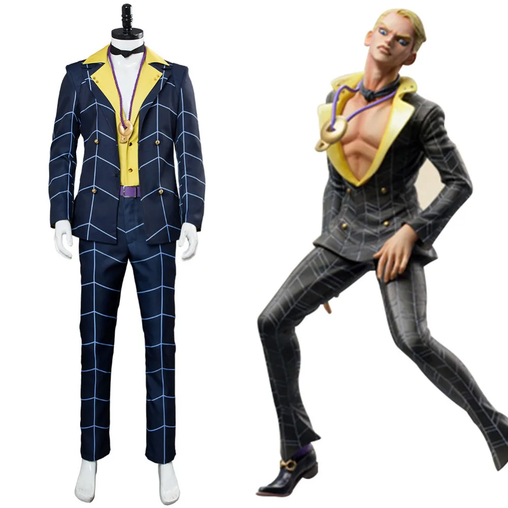 JoJo's Bizarre Adventure Golden Wind Prosciutto Cosplay Costume Bruno Bucciarati Outfit Suit Adult Men Women Halloween Carnival
JoJo's Bizarre Adventure Golden Wind Prosciutto Cosplay Costume Bruno Bucciarati Outfit Suit Adult Men Women Halloween Carnival