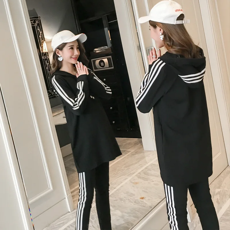 Women Loose Pullover T Shirt Long Sleeve Blouse Autumn And Winter New Style Pregnancy Clothing Hooded Sweater Casual Two-Pi
Women Loose Pullover T Shirt Long Sleeve Blouse Autumn And Winter New Style Pregnancy Clothing Hooded Sweater Casual Two-Pi