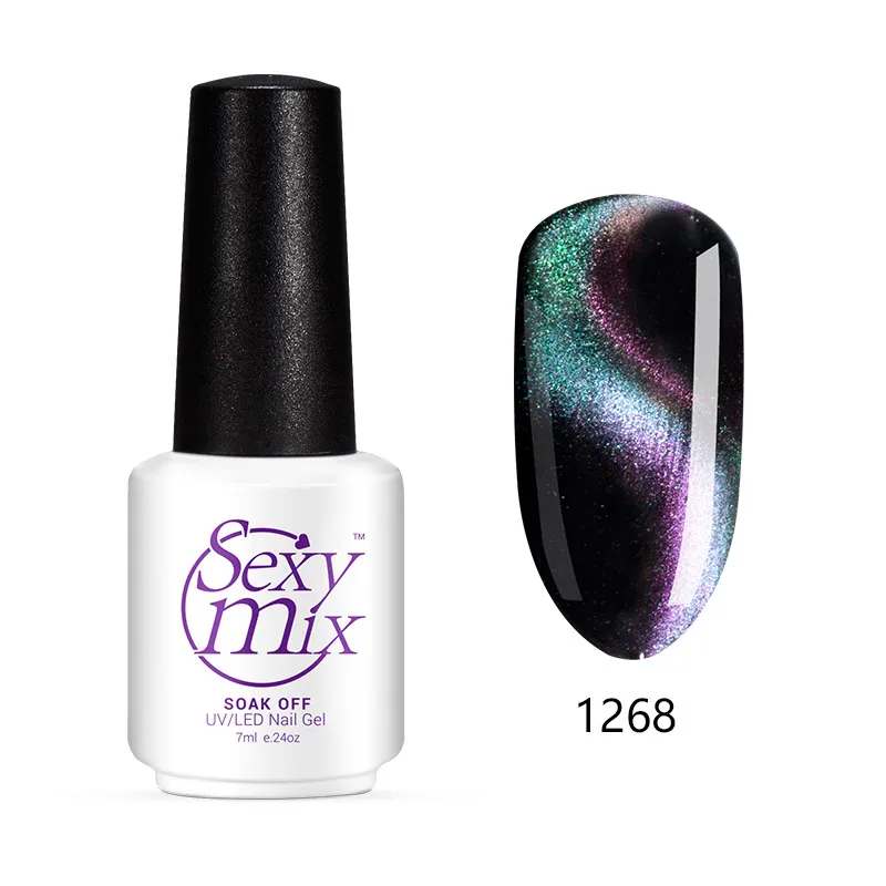 Sexymix nail gel Holographic Chameleon Cat Eye Nail Gel Polish Magnetic Soak Off UV Gel Manicure Nail Varnish Black Base Needed
Sexymix nail gel Holographic Chameleon Cat Eye Nail Gel Polish Magnetic Soak Off UV Gel Manicure Nail Varnish Black Base Needed