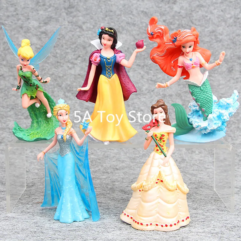 5pcs/Set Princesses Toys Snow White Elsa Ariel Bella Tinker Bell PVC Action Figure Model Doll Kids Toys 10-12cm
5pcs/Set Princesses Toys Snow White Elsa Ariel Bella Tinker Bell PVC Action Figure Model Doll Kids Toys 10-12cm