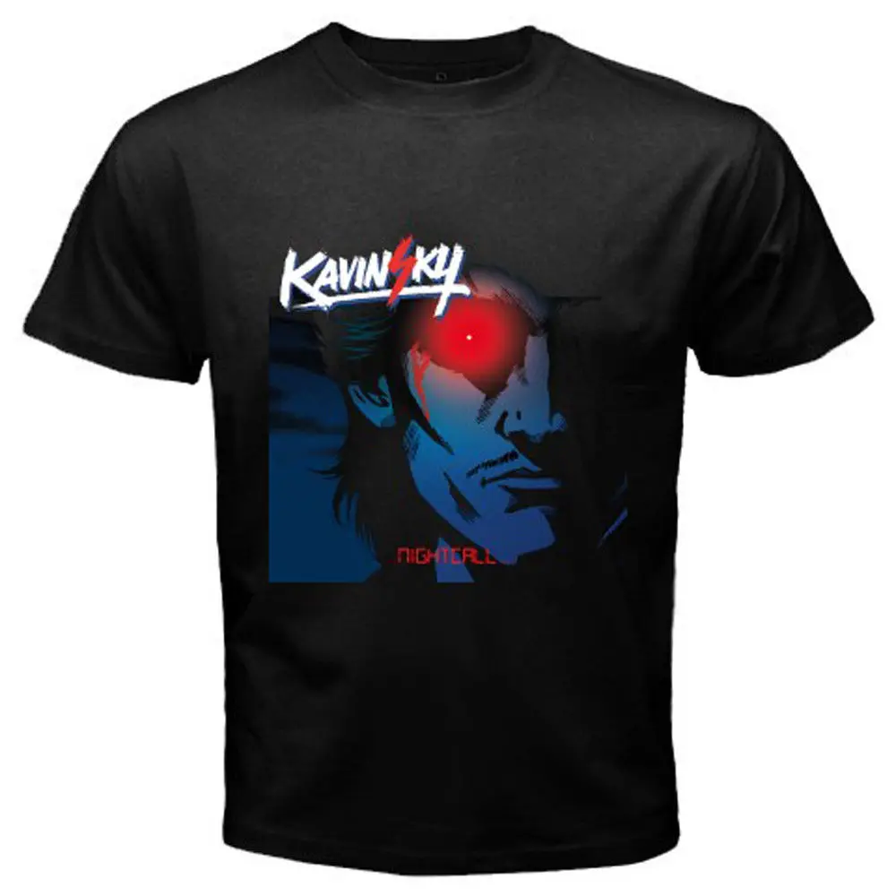 Новый DJ kavinsky зов ночи электро Дом Музыки Для мужчин черная футболка Размеры S к 3XL