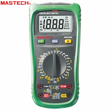 MASTECH MS8360E Digital Multimeter DMM Inductance Capacitor hFE tester comprobadores multimetros (upgraded MS8260E)
MASTECH MS8360E Digital Multimeter DMM Inductance Capacitor hFE tester comprobadores multimetros (upgraded MS8260E)