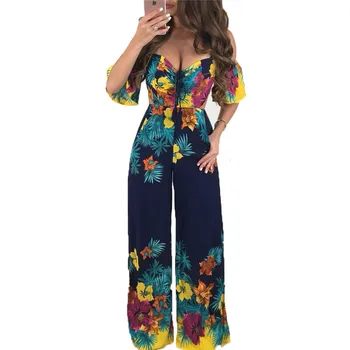 Boho Summer Women Jumpsuit Sexy Off Shoulder Jumpsuit Casual Short Sleeve Backless Clubwear Clothes Wide Leg Pants Bodysuits
Boho Summer Women Jumpsuit Sexy Off Shoulder Jumpsuit Casual Short Sleeve Backless Clubwear Clothes Wide Leg Pants Bodysuits