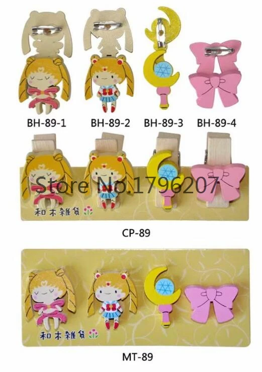 30sets (4 pcs/set) Japanese anime Sailor Moon Badges cute kids Cartoon Wooden brooches Icons On Backpack clothe DIY M-2
30sets (4 pcs/set) Japanese anime Sailor Moon Badges cute kids Cartoon Wooden brooches Icons On Backpack clothe DIY M-2