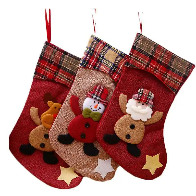 Christmas Decorations Five-pointed Star Christmas Socks Three-dimensional Santa Socks Gift Bag Gift Bag 008
Christmas Decorations Five-pointed Star Christmas Socks Three-dimensional Santa Socks Gift Bag Gift Bag 008