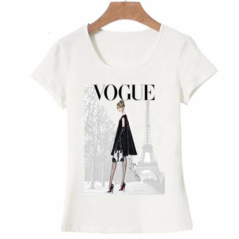 T shirt Women Vintage Vogue Paris Black printing Girl Shirt summer fashion Women novelty casual Tops hipster cool ladies Tops
T shirt Women Vintage Vogue Paris Black printing Girl Shirt summer fashion Women novelty casual Tops hipster cool ladies Tops