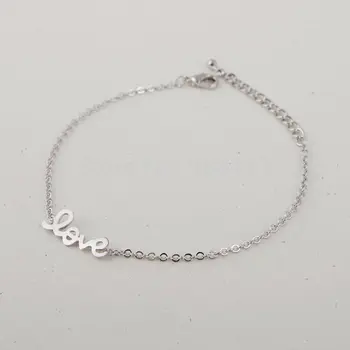 Fashion "LOVE" Word Bracelets Simple Letters style Lobster Clasp Link Chain Suitable for Men And Women
Fashion "LOVE" Word Bracelets Simple Letters style Lobster Clasp Link Chain Suitable for Men And Women