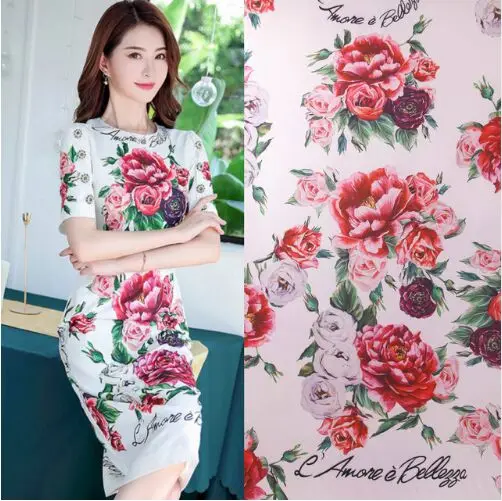 1.5meter Blooming Roses Peony Flowers L'Amore E Bellezza Polyester Twill Satin Fabric for Woman Spring Summer Dress Sewing-AF542
1.5meter Blooming Roses Peony Flowers L'Amore E Bellezza Polyester Twill Satin Fabric for Woman Spring Summer Dress Sewing-AF542