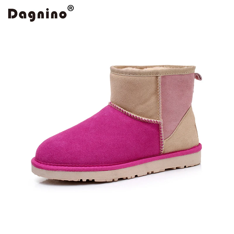 New Brand Women Snow Boots Original Genuine Cowhide Leather Patchwork Short Winter Warm Ankle Boots Australia Style Shoes Lady
New Brand Women Snow Boots Original Genuine Cowhide Leather Patchwork Short Winter Warm Ankle Boots Australia Style Shoes Lady