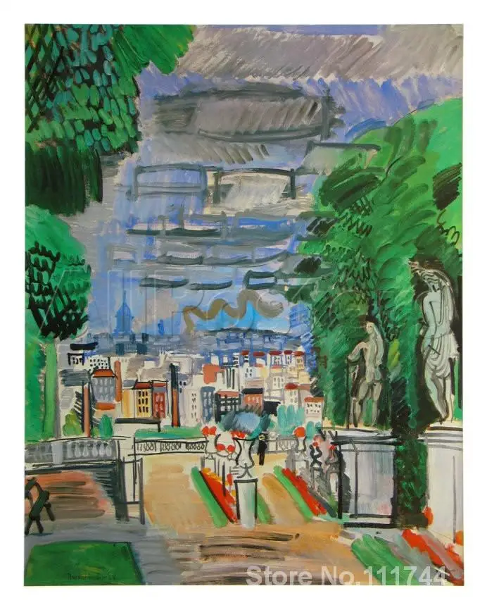 paintings of Raoul Dufy Le Parc de Saint Cloud c. artwork Landscape art High quality Hand painted 
paintings of Raoul Dufy Le Parc de Saint Cloud c. artwork Landscape art High quality Hand painted