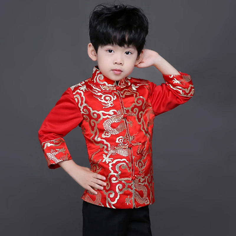 Tang Cheongsam Satin Long Sleeve Loose Coat Red New Year Costumes For Kids Boy Chinese Qipao Children Chinese Style Spring Dress
Tang Cheongsam Satin Long Sleeve Loose Coat Red New Year Costumes For Kids Boy Chinese Qipao Children Chinese Style Spring Dress