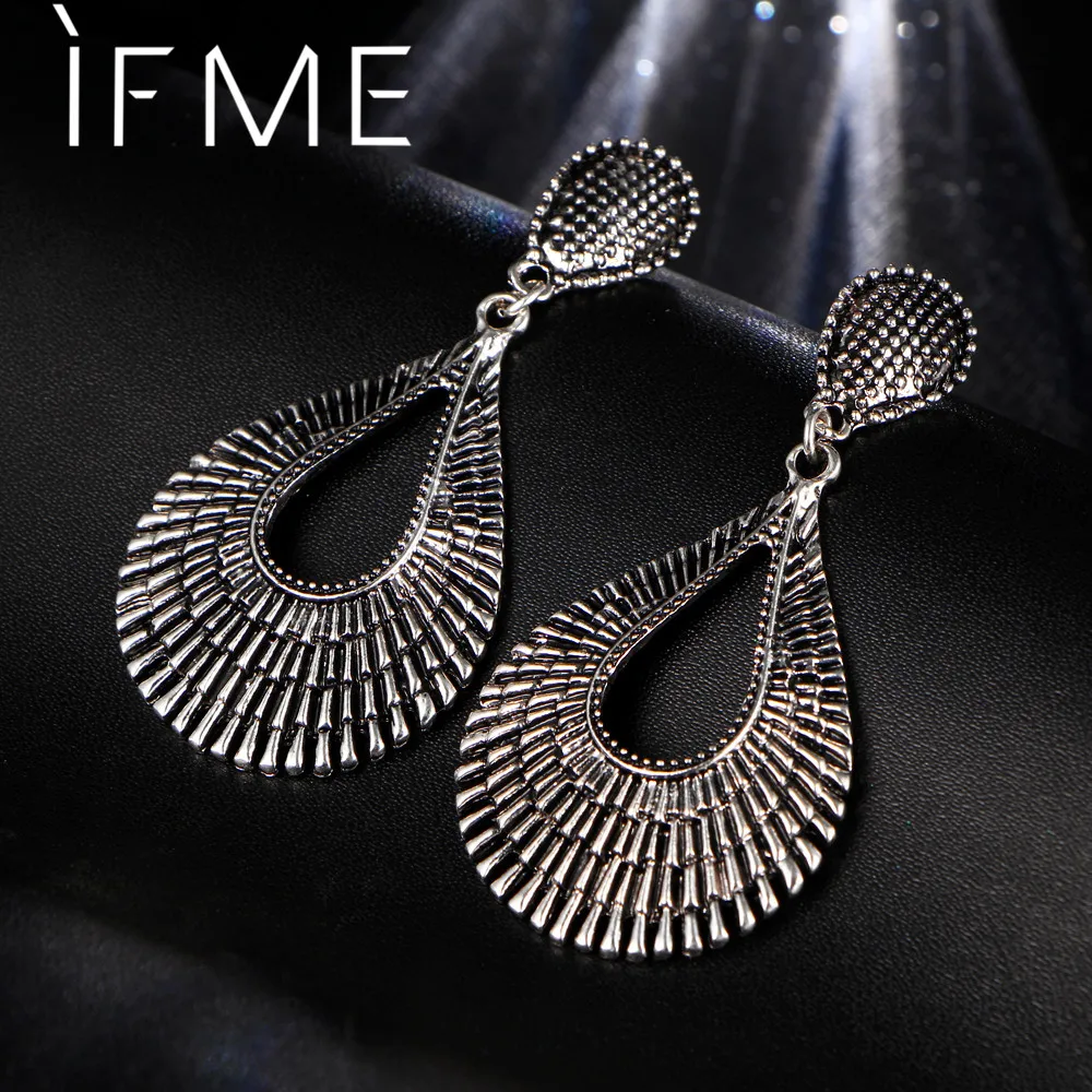 IF ME Ethnic Big Water Drop Earrings Tibetan Antique Charms Pendant Dangle Earrings For Women Simple Elegant Jewelry Party Gift
IF ME Ethnic Big Water Drop Earrings Tibetan Antique Charms Pendant Dangle Earrings For Women Simple Elegant Jewelry Party Gift