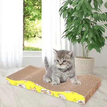 Funny Pet Cats Toys Wave Shape Corrugated Paper Cat Scratch Board w/Catnip Paper Pad M Shape Cats Grinding Nail Scraper Mat
Funny Pet Cats Toys Wave Shape Corrugated Paper Cat Scratch Board w/Catnip Paper Pad M Shape Cats Grinding Nail Scraper Mat