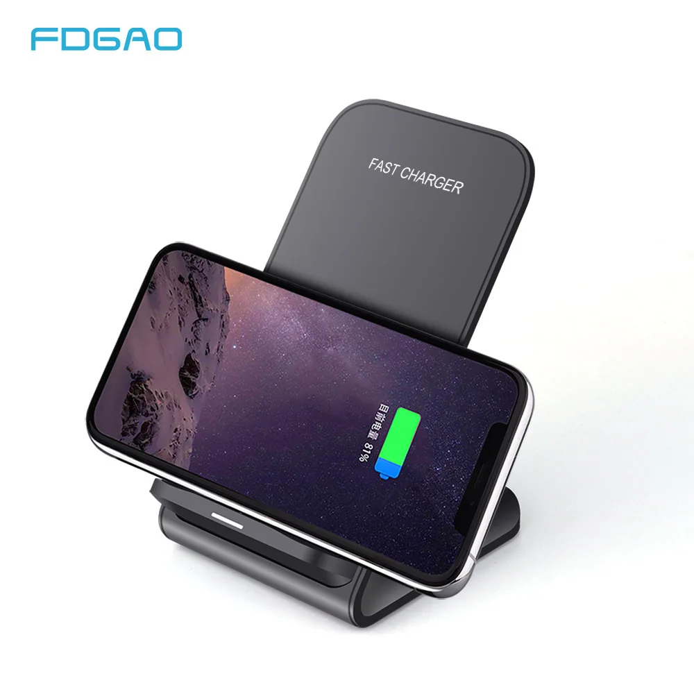 FDGAO Qi Wireless Charger Dock USB Fast Charging For iPhone X Xs MAX XR Samsung S8 S9 Note 8 10W Wireless Quick Charger Holder
FDGAO Qi Wireless Charger Dock USB Fast Charging For iPhone X Xs MAX XR Samsung S8 S9 Note 8 10W Wireless Quick Charger Holder