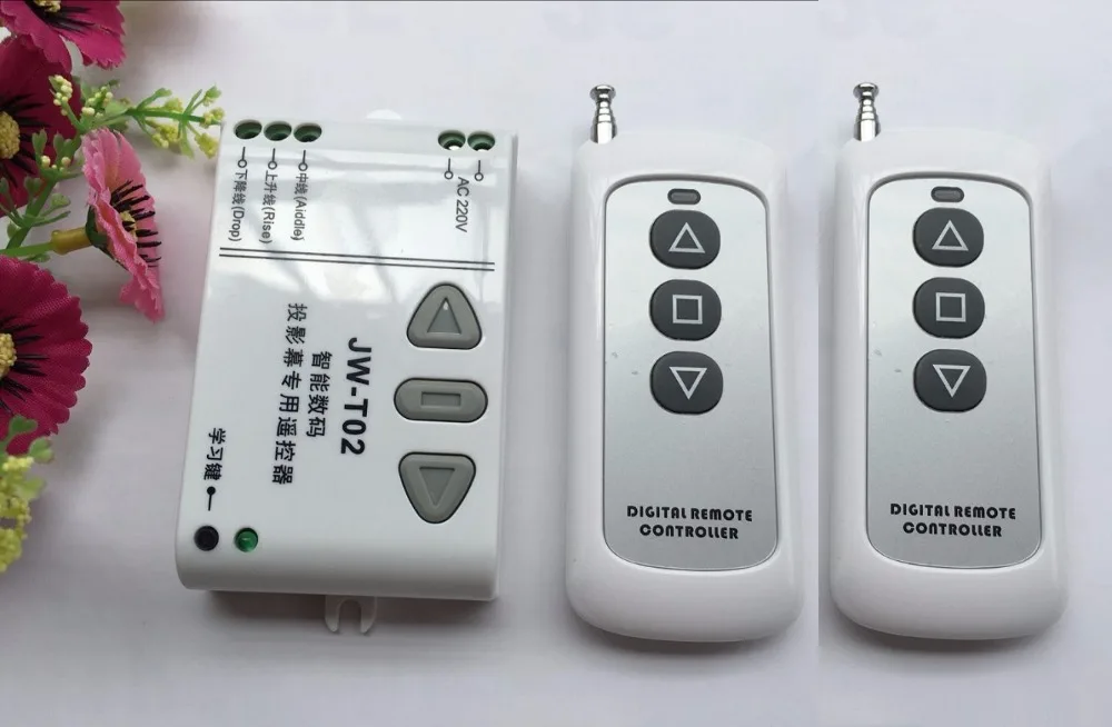 50-100m Distance at W-T02 Front Controller 315/433MHz Projection Screen Wireless Controller & 2 x Transmitter (with battery)
50-100m Distance at W-T02 Front Controller 315/433MHz Projection Screen Wireless Controller & 2 x Transmitter (with battery)