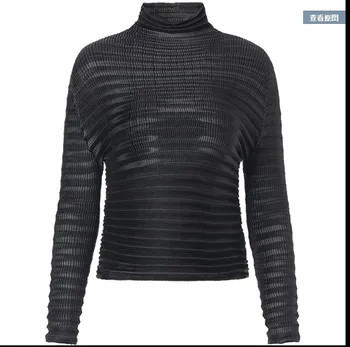 FREE SHIPPING Miyake fashion fold long-sleeved new sexy turtleneck solid T-shirt IN STOCK
FREE SHIPPING Miyake fashion fold long-sleeved new sexy turtleneck solid T-shirt IN STOCK