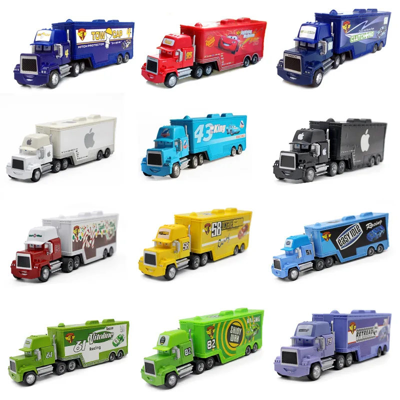 Movie Disney Pixar Cars Mack McQueen & Chick Hicks & King & Fabulous Hudson Cars Disney Truck Set Figure Toy Car 1:55 Loose Gift
Movie Disney Pixar Cars Mack McQueen & Chick Hicks & King & Fabulous Hudson Cars Disney Truck Set Figure Toy Car 1:55 Loose Gift