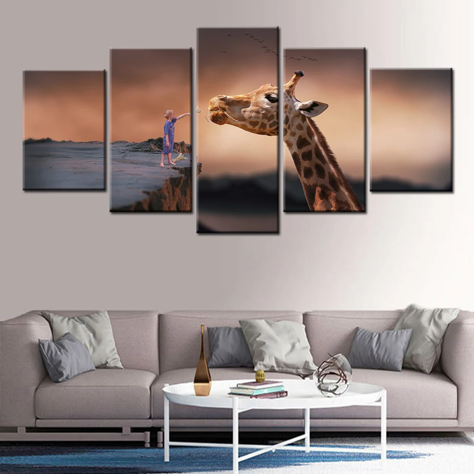 5 Pieces HD giraffe Nursery Print Painting Animal Modular For Modern Decorative Bedroom Living Room Home Wall Art Decor
5 Pieces HD giraffe Nursery Print Painting Animal Modular For Modern Decorative Bedroom Living Room Home Wall Art Decor