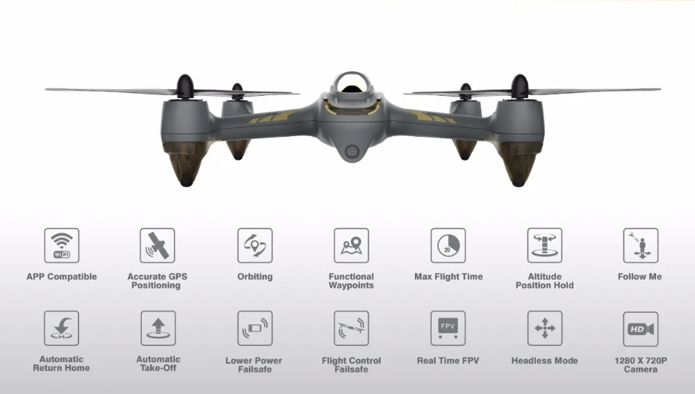 Hubsan H501M RC Helicopter X4 WIFI FPV Brushless Drone with GPS