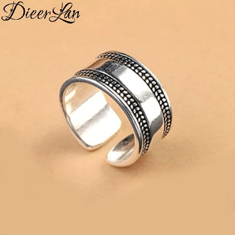 DIEERLAN Bijoux Fashion Bohemian Antique Punk Large Rings Vintage Wedding Jewelry 925 Sterling Silver Rings for Women Ladies 
DIEERLAN Bijoux Fashion Bohemian Antique Punk Large Rings Vintage Wedding Jewelry 925 Sterling Silver Rings for Women Ladies