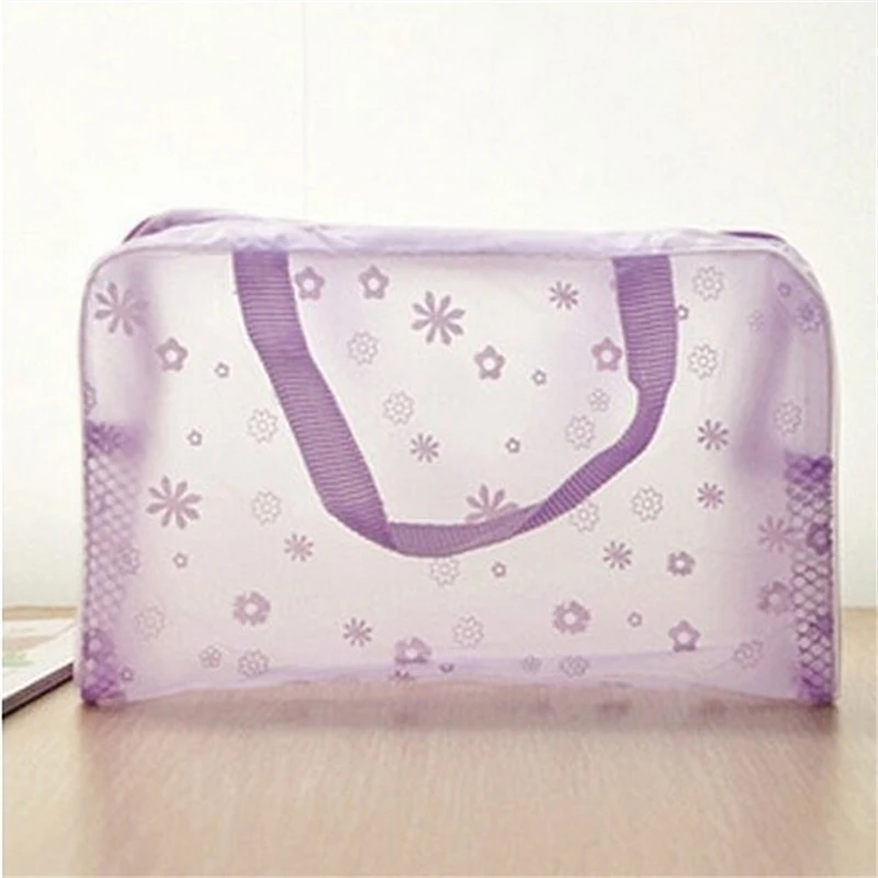 New Arrive Utility Flowers Floral Printing Waterproof Transparent Make Up Cosmetic Bags Bath Products Bag 3070 | Багаж и сумки