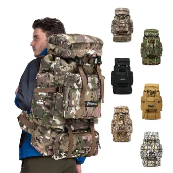 Waterproof Climbing Tactical Backpack 70L Hiking Military Men Women Mountaineering Backpack Camping Outdoor Sport Backpack Bags 
Waterproof Climbing Tactical Backpack 70L Hiking Military Men Women Mountaineering Backpack Camping Outdoor Sport Backpack Bags