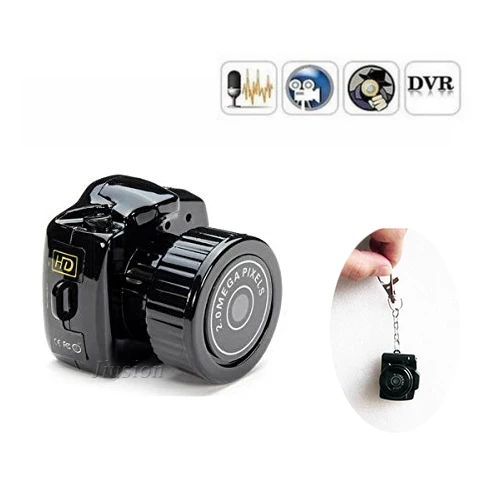 Smallest DV Camera Portable y2000 Mini Camcorder Digital 480P Video Audio Recorder Webcam DVR Nanny Pets Car Micro Secret Cam
Smallest DV Camera Portable y2000 Mini Camcorder Digital 480P Video Audio Recorder Webcam DVR Nanny Pets Car Micro Secret Cam