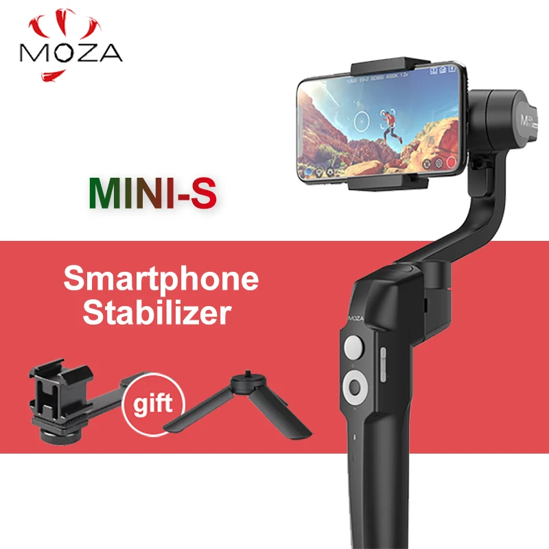 Moza Mini-S 3 Axis Gimbal Smartphone stabilizer Foldable Portable Handheld Gimbal Stabilizer for GoPro Phones Vlogging
Moza Mini-S 3 Axis Gimbal Smartphone stabilizer Foldable Portable Handheld Gimbal Stabilizer for GoPro Phones Vlogging