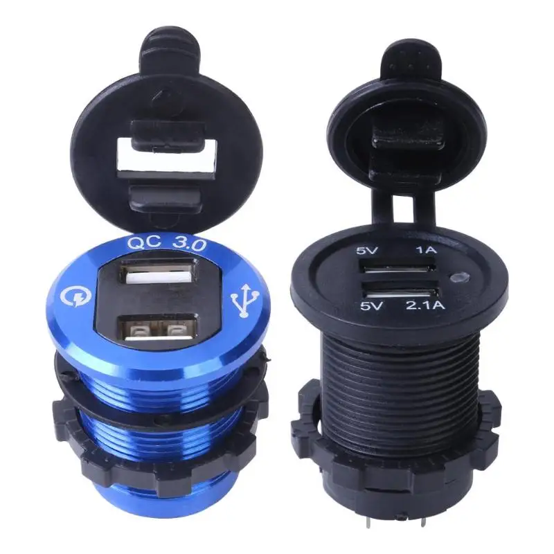 QC 3.0 USB Charger Dual USB Quick Charge Power Socket with Voltmeter Universal Cigarette Lighter Car Charger for Car Motorcycle
QC 3.0 USB Charger Dual USB Quick Charge Power Socket with Voltmeter Universal Cigarette Lighter Car Charger for Car Motorcycle