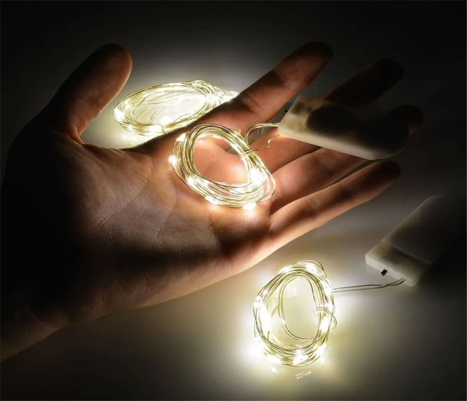 LED Garland Copper Wire String Fairy Lights for New Year Christmas Decoration