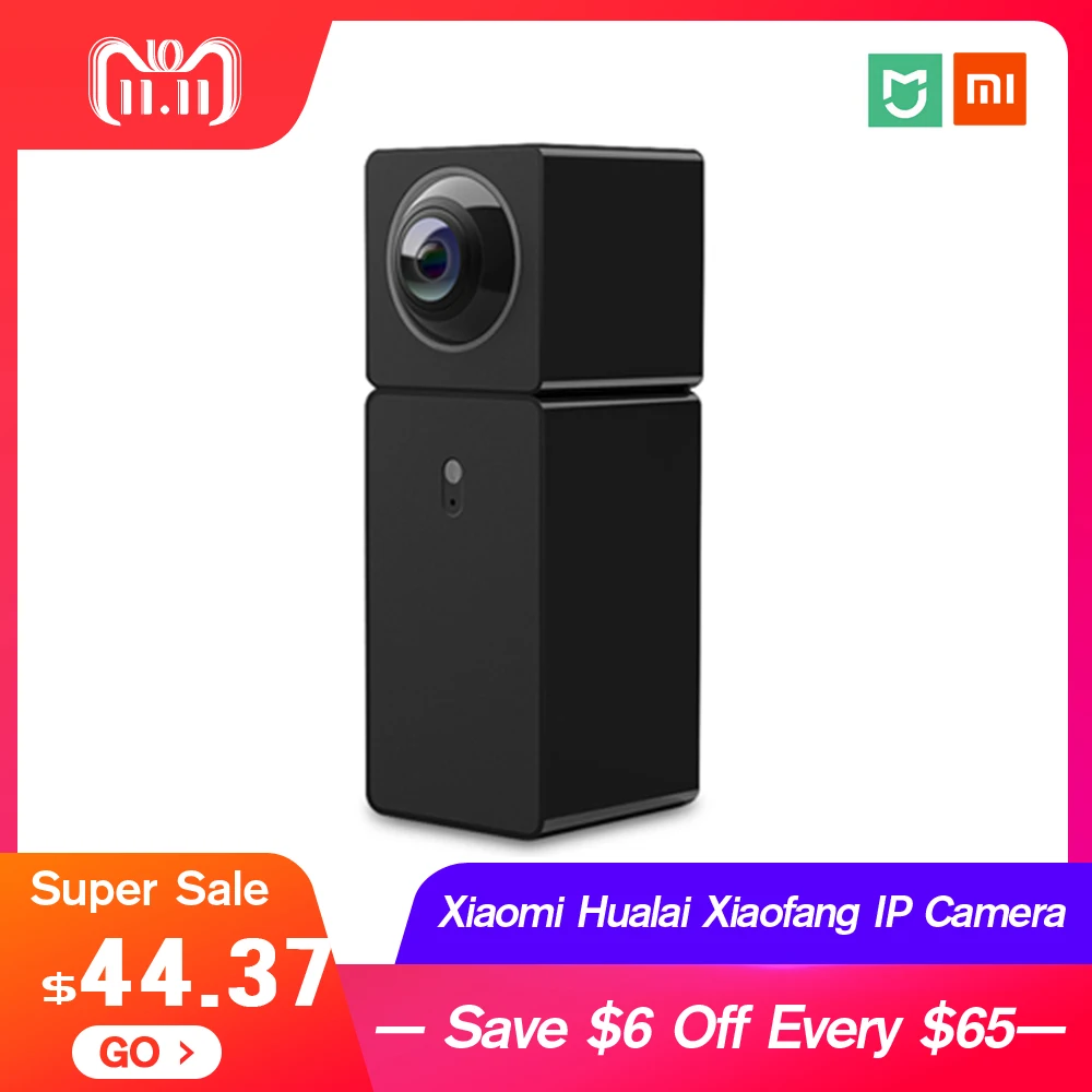 Xiaomi Hualai Xiaofang IP Camera Camcorder 1080P Two-way Dual Lens Panoramic View WIFI Smart Home VR View Mode for Mi Home APP
Xiaomi Hualai Xiaofang IP Camera Camcorder 1080P Two-way Dual Lens Panoramic View WIFI Smart Home VR View Mode for Mi Home APP