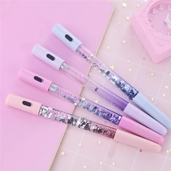 Newest Colorful Gel Pen 0.5 mm Flash Light Rainbow Fairy Stick Drift Sand Glitter Crystal Pens For School Supplies Girls student
Newest Colorful Gel Pen 0.5 mm Flash Light Rainbow Fairy Stick Drift Sand Glitter Crystal Pens For School Supplies Girls student