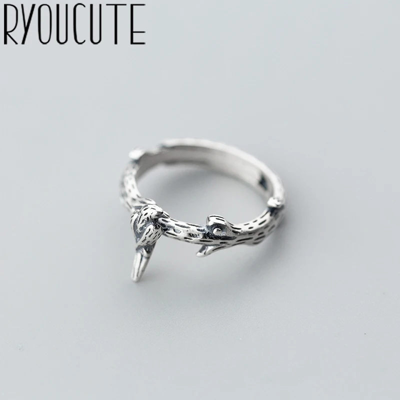 RYOUCUTE 100% Real 925 Sterling Silver Exaggerated Personality Retro Large Bird Rings for Women Statement Adjustable Finger Ring
RYOUCUTE 100% Real 925 Sterling Silver Exaggerated Personality Retro Large Bird Rings for Women Statement Adjustable Finger Ring