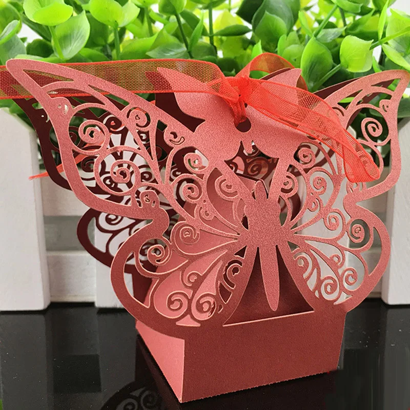 20 PCs/set Butterfly Paper Candy Boxes for Wedding Cute Cube Containing Box for Sugar Gift Useful Party Decorations
20 PCs/set Butterfly Paper Candy Boxes for Wedding Cute Cube Containing Box for Sugar Gift Useful Party Decorations