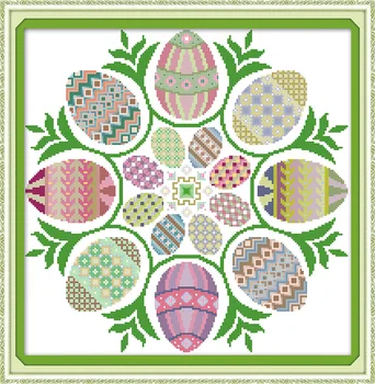 Easter eggs Handmade Printed Canvas Cross Stitch Kit Home Decore 11CT 14CT Canvas DMC Embroidery Needlework Cross-stitch set
Easter eggs Handmade Printed Canvas Cross Stitch Kit Home Decore 11CT 14CT Canvas DMC Embroidery Needlework Cross-stitch set