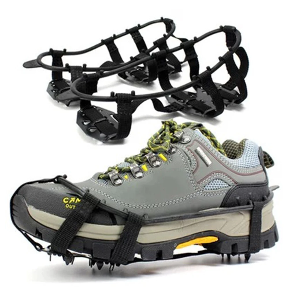 2pcs/set 24-Stud Anti-slip Manganese Steel Crampons Spikes Grips for Ice Snow Shoes Boot for Hiking Climbing
2pcs/set 24-Stud Anti-slip Manganese Steel Crampons Spikes Grips for Ice Snow Shoes Boot for Hiking Climbing