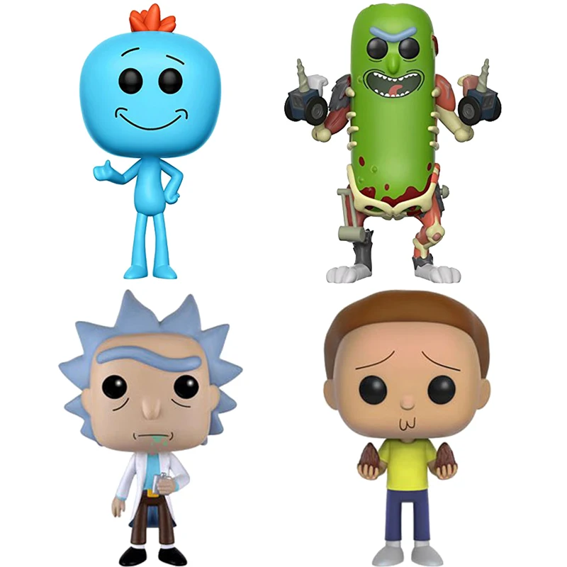 Rick and Morty Action Figures Mr Messeeks Pickle Rick PVC Collection Toy Doll 4" 10cm
Rick and Morty Action Figures Mr Messeeks Pickle Rick PVC Collection Toy Doll 4" 10cm