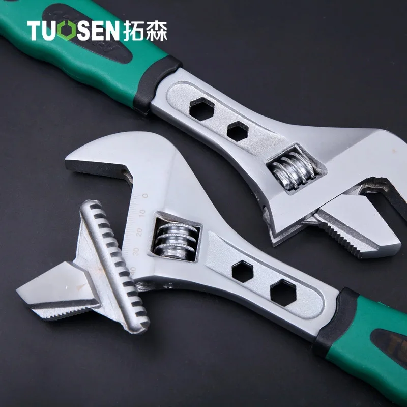 Multifunctional water pipe wrench adjustable wrench 8/ 10/12 inch large opening combination wrench
Multifunctional water pipe wrench adjustable wrench 8/ 10/12 inch large opening combination wrench