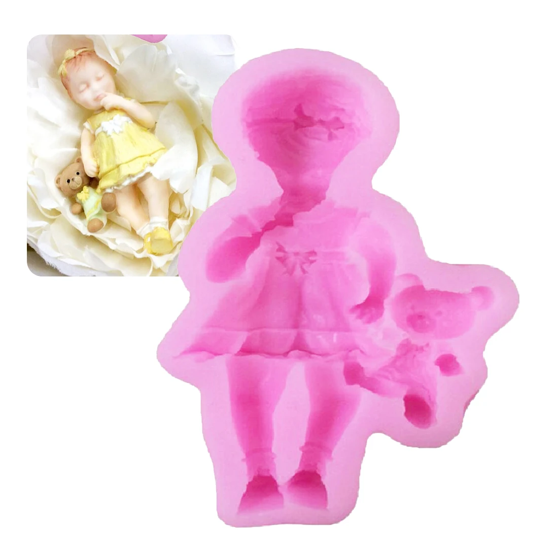 Silicone Mold 1PC Cake Decorating Tools Lovely Baby Boy Girl Shape Chocolate Soap Mold Cake Stencils Kitchen DIY Tools
Silicone Mold 1PC Cake Decorating Tools Lovely Baby Boy Girl Shape Chocolate Soap Mold Cake Stencils Kitchen DIY Tools