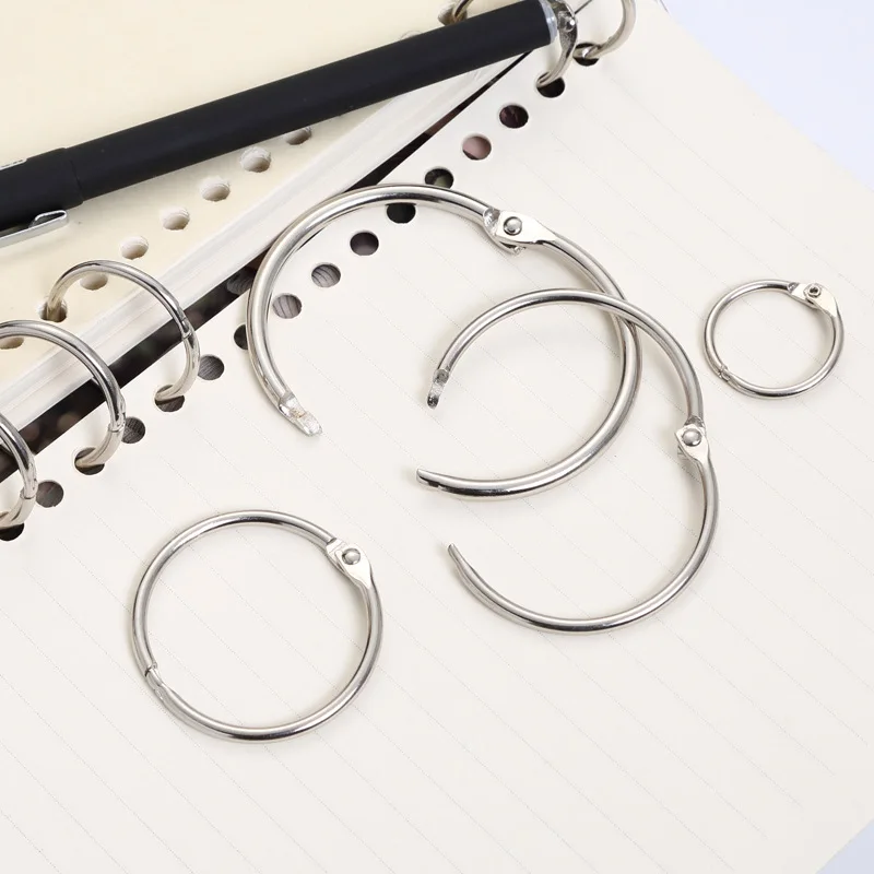 5pcs Metal Loose Leaf Book Binder Hinged Rings Stationary Keychain DIY Album Scrapbook Clips Ring Binder Desk Calendar Circle
5pcs Metal Loose Leaf Book Binder Hinged Rings Stationary Keychain DIY Album Scrapbook Clips Ring Binder Desk Calendar Circle
