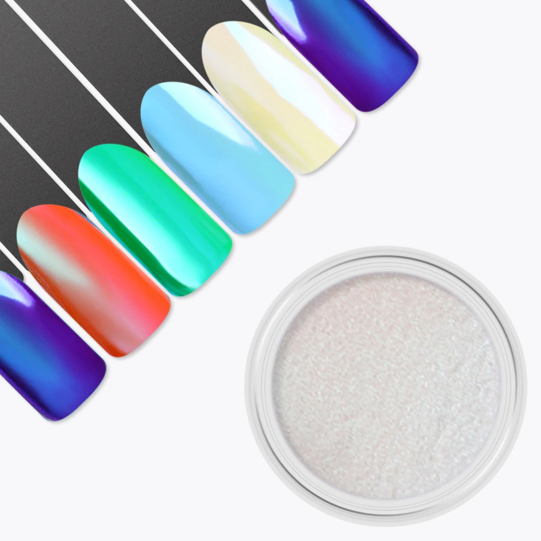 DIY Polychrome Nail Art Decor Magic Mirror Powder Ultra-thin Gloss Mermaid Chrome Shell Pigment Neon Unicorn Nail Glitter
DIY Polychrome Nail Art Decor Magic Mirror Powder Ultra-thin Gloss Mermaid Chrome Shell Pigment Neon Unicorn Nail Glitter