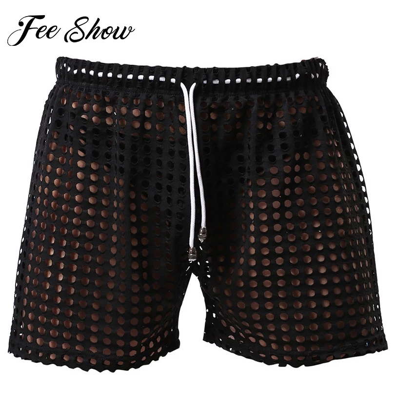 Hot Sale Sexy Men Hollow Out Drawstring Lounge Shorts Mens Casual Loose Solid See Through Breathable and Comfy Shorts SZ M-L
Hot Sale Sexy Men Hollow Out Drawstring Lounge Shorts Mens Casual Loose Solid See Through Breathable and Comfy Shorts SZ M-L