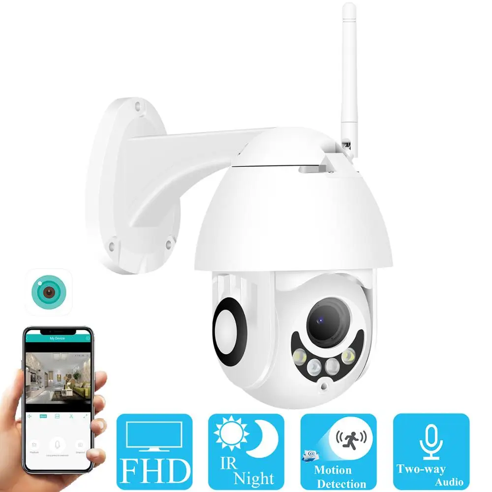 BESDER Two Way Audio PTZ WiFi IP Camera 2MP Wireless Outdoor Speed Dome CCTV Security Camera support FTP ONVIF App ICSee
BESDER Two Way Audio PTZ WiFi IP Camera 2MP Wireless Outdoor Speed Dome CCTV Security Camera support FTP ONVIF App ICSee