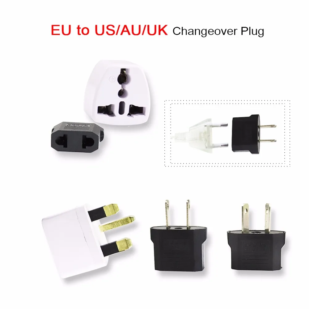 Universal Power Adapter Travel Adaptor EU To US/AU/UK Standard Travel Socket Plug Power Charger Converter 1PCS JQ
Universal Power Adapter Travel Adaptor EU To US/AU/UK Standard Travel Socket Plug Power Charger Converter 1PCS JQ