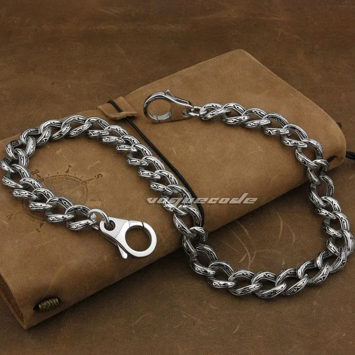 Men's Solid 316L Stainless Steel Tribal Tattoo Wallet Chain Punk Style Waist Pendant 5C016WC 12"~36"
Men's Solid 316L Stainless Steel Tribal Tattoo Wallet Chain Punk Style Waist Pendant 5C016WC 12"~36"