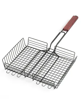 Non-Stick Rectangle Grilling Basket with Rosewood Handle BBQ Meat Grilling Basket Barbecue Tools For Burgers Steaks Chicken Fish
Non-Stick Rectangle Grilling Basket with Rosewood Handle BBQ Meat Grilling Basket Barbecue Tools For Burgers Steaks Chicken Fish