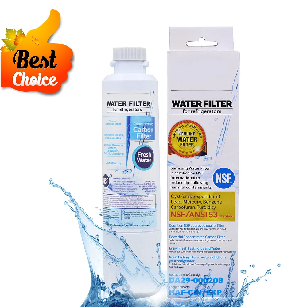 HOT! Activated Carbon Water Filter Refrigerator Water Filter Cartridge Replacement for Samsung DA29-00020B HAF-CIN/EXP 1 Piece
HOT! Activated Carbon Water Filter Refrigerator Water Filter Cartridge Replacement for Samsung DA29-00020B HAF-CIN/EXP 1 Piece