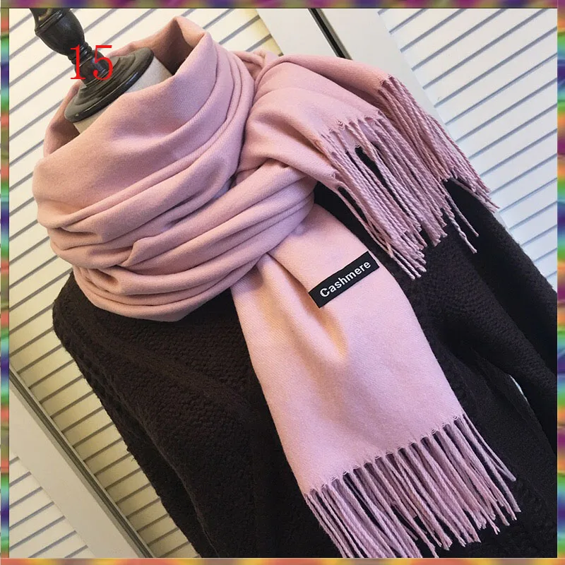 2018 Autumn and winter long pure color lady's shawl with tassel thick warm cashmere fringed scarf pashmina female shawl gift
2018 Autumn and winter long pure color lady's shawl with tassel thick warm cashmere fringed scarf pashmina female shawl gift
