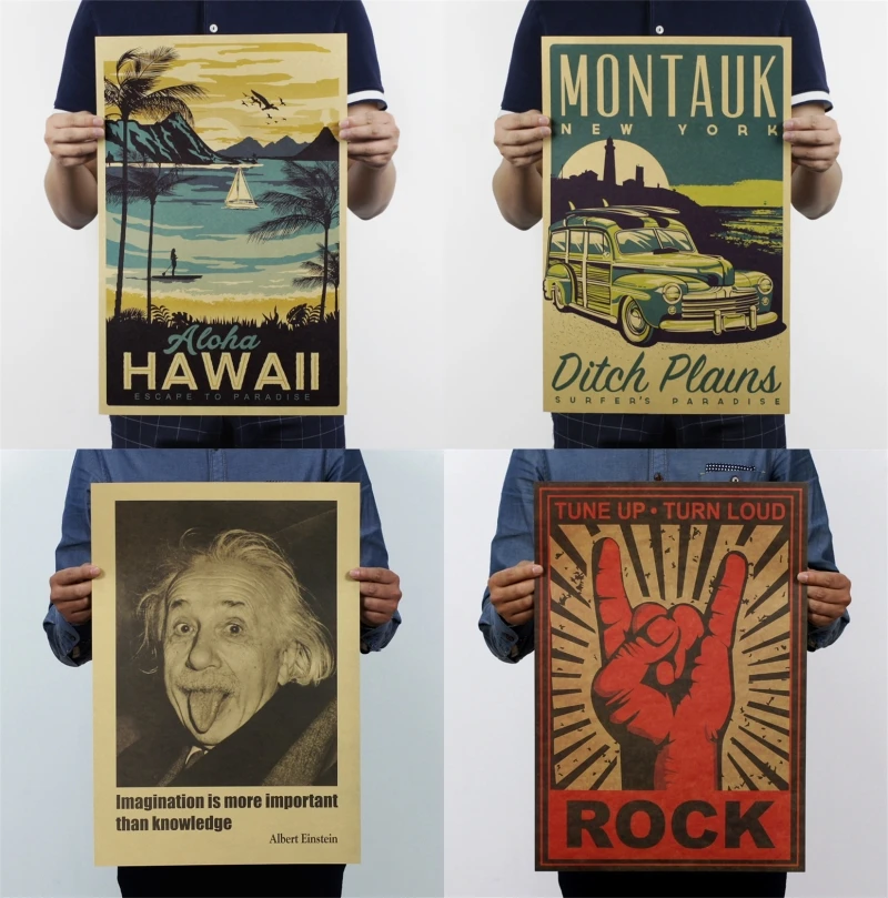 Vintage Posters And Prints New York Hawaii Poster Wall Stickers Coffee Adornment Kitchen Painting Retro Living Room Decorative
Vintage Posters And Prints New York Hawaii Poster Wall Stickers Coffee Adornment Kitchen Painting Retro Living Room Decorative