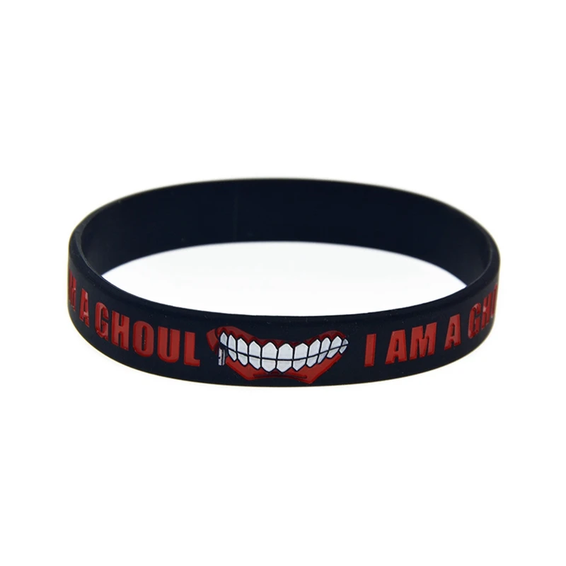 Fashion Japan Anime" Tokyo Ghoul Silicone Rubber" Bracelet Bangle Words Printed Wirstband Cosplay Accessories Gift
Fashion Japan Anime" Tokyo Ghoul Silicone Rubber" Bracelet Bangle Words Printed Wirstband Cosplay Accessories Gift